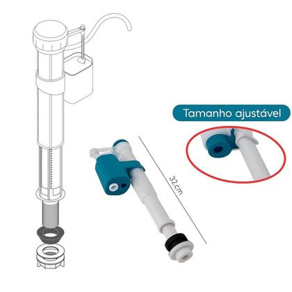 Imagem de Torre de Entrada Universal com Boia para Caixa Acoplada