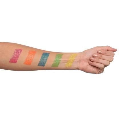 Imagem de Torre de glitter neon em pó que brilha na luz negra Colormake 5 potes