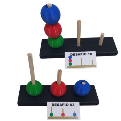Imagem de Torre de Londres Brinquedo Educativo: Desenvolva Habilidades Cognitivas e de Resolução de Problemas com Este Desafio Div