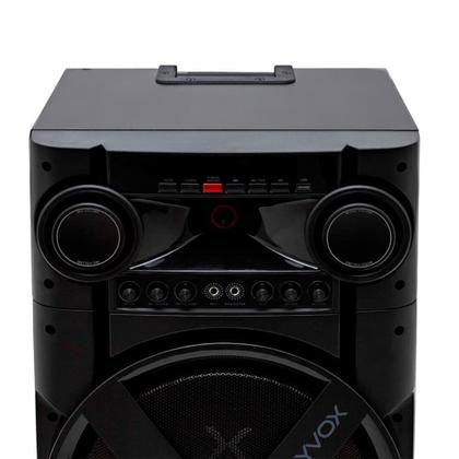 Imagem de Torre de Som Amplificada Polyvox, TWS, 2000W, Bluetooth, Bivolt, Preto - XT-2000T