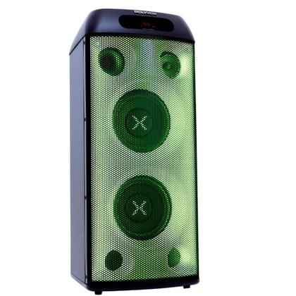 Imagem de Torre de Som Amplificada Polyvox, TWS, 3 Vias, Full LED, 800W, Bluetooth, Bivolt, Preto - XT-660T