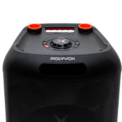 Imagem de Torre de Som Amplificada Polyvox, TWS, Full LED, 2000W, Bluetooth, Bivolt, Preto - XT-990
