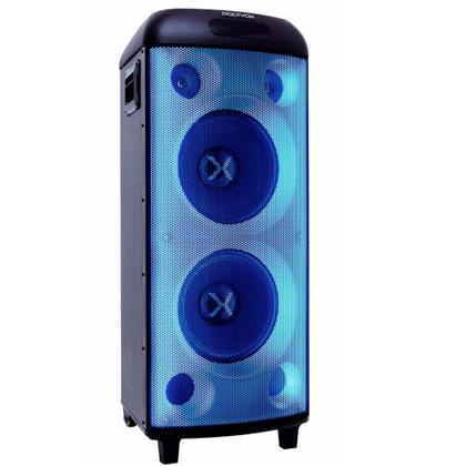 Imagem de Torre de Som Amplificada Polyvox, TWS, Full LED, 2000W, Bluetooth, Bivolt, Preto - XT-990
