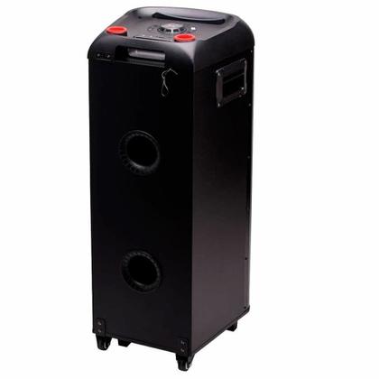 Imagem de Torre de Som Amplificada Polyvox, TWS, Full LED, 2000W, Bluetooth, Bivolt, Preto - XT-990