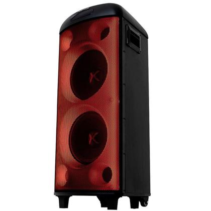 Imagem de Torre de Som Amplificada Polyvox, TWS, Full LED, 2000W, Bluetooth, Bivolt, Preto - XT-990