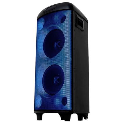 Imagem de Torre de Som Amplificada Polyvox, TWS, Full LED, 2000W, Bluetooth, Bivolt, Preto - XT-990