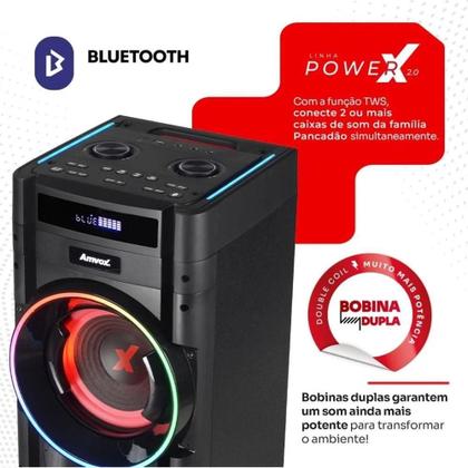 Imagem de Torre De Som Amvox Atx 2200m Pancadão 2200w Rms Bivolt