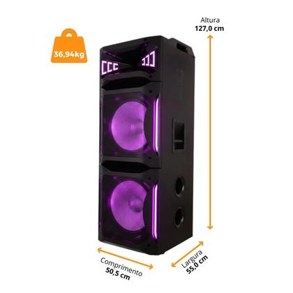 Imagem de Torre de Som Philco Extreme PCX30000 Ex Bass Flash Lights 2500W RMS Bivolt