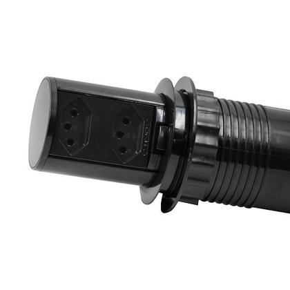 Imagem de Torre De Tomada Embutir Pop 2 Tomadas 20a Preta