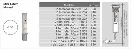 Imagem de Torre De Tomada Qtmov Multiplug Mini Toten C/ 02 10a Branca