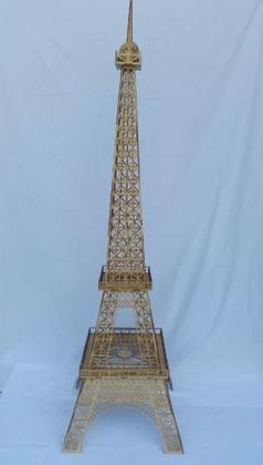 Imagem de Torre Eiffel Enfeite Decoração Mdf Cru 2 Metros De Altura