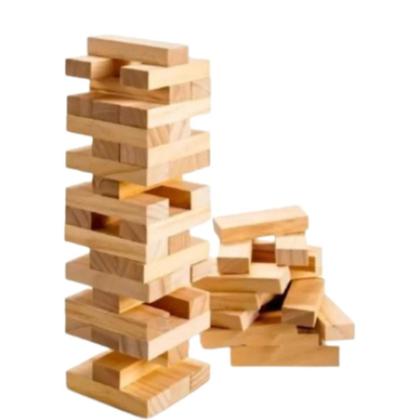 Imagem de Torre Maluca Infantil 39 Peças Madeira