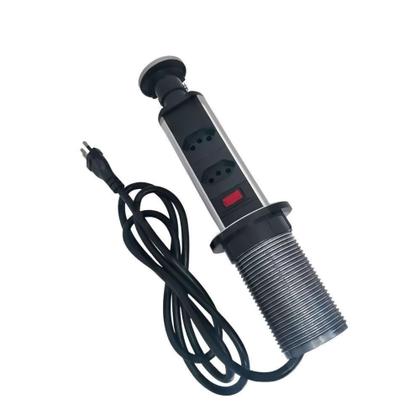 Imagem de Torre Multiplug Retrátil com 2 Tomadas 110-250v 10A - SOLUCAO