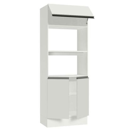 Imagem de Torre Quente Armário de Cozinha Para 2 Fornos 100% MDF Branco Smart Madesa