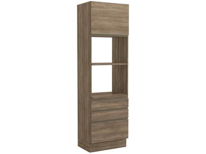 Imagem de Torre Quente Kappesberg Maxxi 1 Porta 3 Gavetas 70cm Marrom