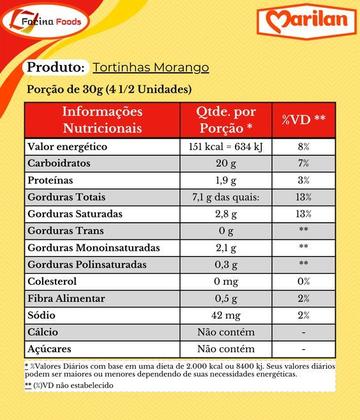 Imagem de Tortinha Bolacha Recheio Sabor Morango Super Cremoso 900g