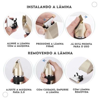 Imagem de Tosa Recarregável para Pet - Motor Profissional - Bivolt