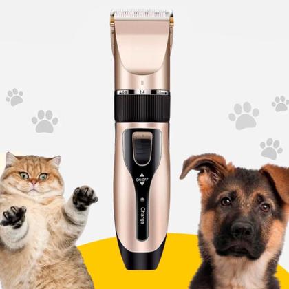 Imagem de Tosador Dourado 110V/220V Maquininha Para Cães E Gatos