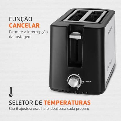 Imagem de Tostador de Pães Smart Toast Mondial 800W - T-13 127V