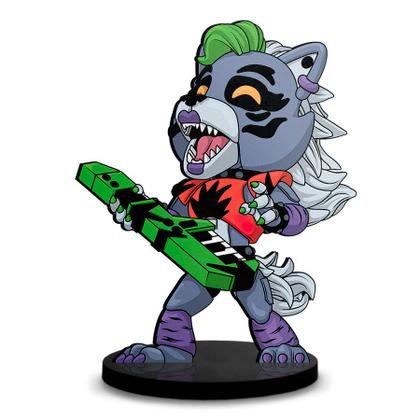 Imagem de Totem Médio Boneco FNAF Glamrock Roxy 14cm + Base