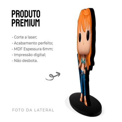 Imagem de Totem Médio Boneco One Piece - Nami 14cm + Base