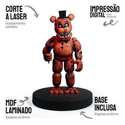 Imagem de Totem Pequeno Boneco FNAF animatrônico Freddy Fazbear 7cm