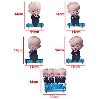 Imagem de Totens de Mesa Big Chefinho Kit com 5 Displays Aniversário Mdf Adesivado