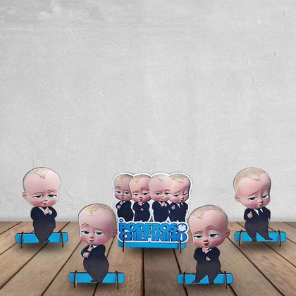 Imagem de Totens de Mesa Big Chefinho Kit com 5 Displays Aniversário Mdf Adesivado