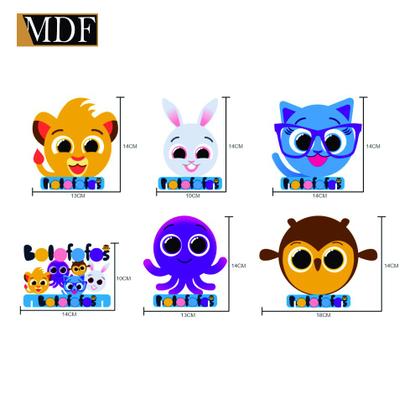 Imagem de Totens de Mesa Bololofofinho Kit com 6 Displays Aniversário Mdf Adesivado