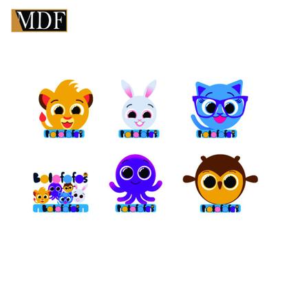 Imagem de Totens de Mesa Bololofofinho Kit com 6 Displays Aniversário Mdf Adesivado