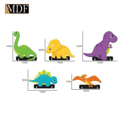 Imagem de Totens de Mesa Dinossauro Baby Kit com 5 Displays Aniversário Mdf Adesivado