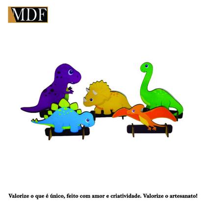 Imagem de Totens de Mesa Dinossauro Baby Kit com 5 Displays Aniversário Mdf Adesivado