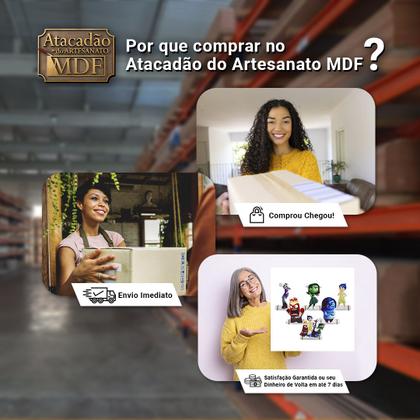 Imagem de Totens de Mesa Emoções Kit com 6 Displays Aniversário Mdf Adesivado
