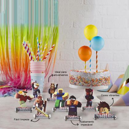 Imagem de Totens de Mesa Jogo Infantil Kit com 8 Displays Aniversário Mdf Adesivado