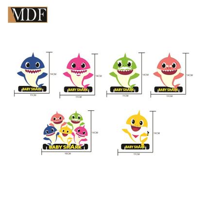 Imagem de Totens de Mesa Tubarão Bebê Kit com 6 Displays Aniversário Mdf Adesivado