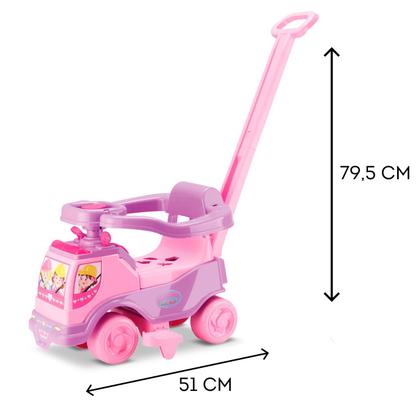 Imagem de Totoka Plus Com Som Carrinho Rosa Infantil Triciclo Andador