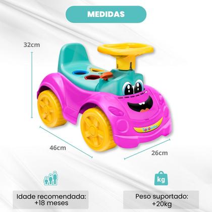 Imagem de Totokinha de Passeio infantil Com Buzina Monta Monta Cardoso Toys 