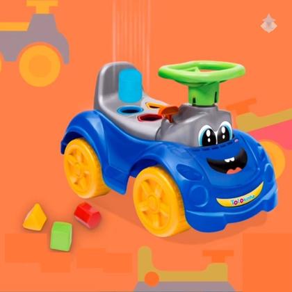 Imagem de Totokinha Sport Azul Menino Carrinho Com Peças Geométricas - Cardoso Toys