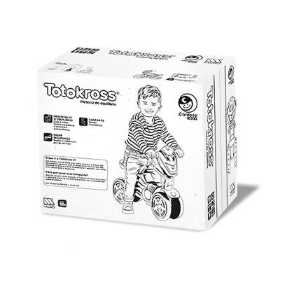 Imagem de Totokross Motoca De Equilíbrio 4 Rodas Sem Pedal Vermelha 8018 Cardoso