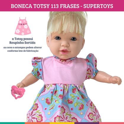 Imagem de Totsy 113 Frases Com Cabelo Boneca Com Acessório Supertoys
