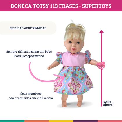 Imagem de Totsy 113 Frases Com Cabelo Boneca Com Acessório Supertoys