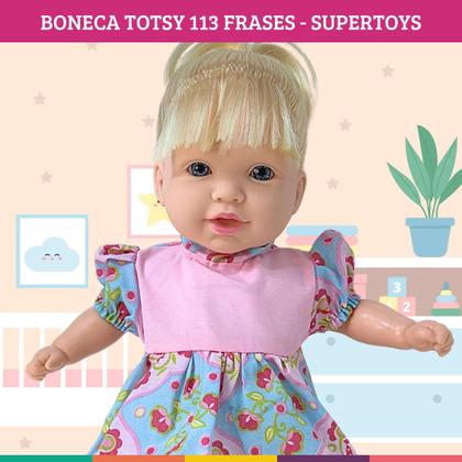 Imagem de Totsy 113 Frases Com Cabelo Boneca Com Acessório Supertoys