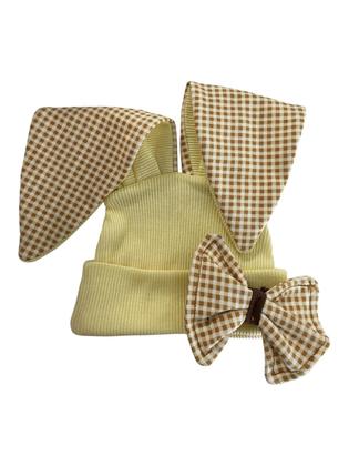 Imagem de Touca Bebê Pascoa Menina com Laço da Cor das orelhas