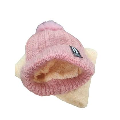 Imagem de Touca + Cachecol De Inverno Feminino Tricotado com Forro