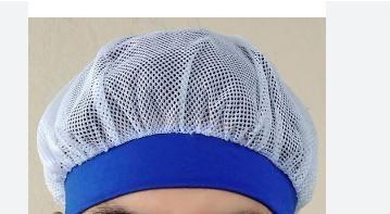Imagem de Touca com faixa em Malha -  Rede Branca