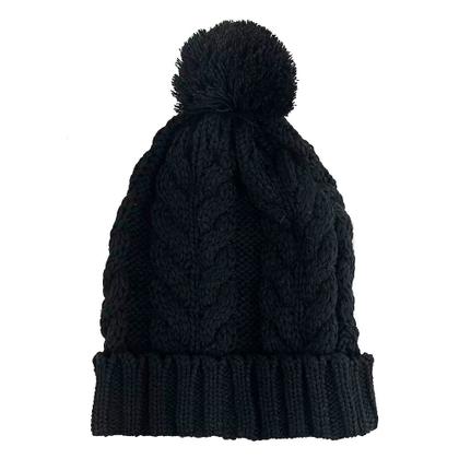 Imagem de Touca com Pompom Preta: Proteção e Estilo para os Dias Frios