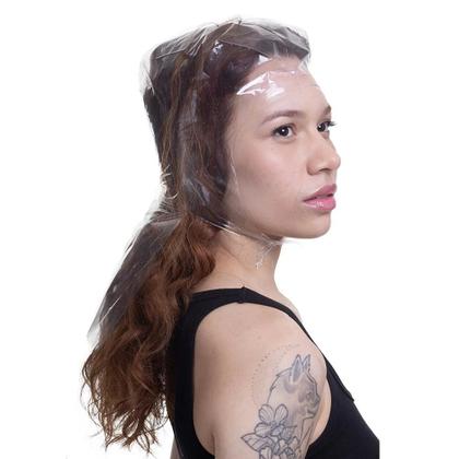 Imagem de Touca Comprida Descartável para mechas e luzes Pacote com 6 unidades 34cm