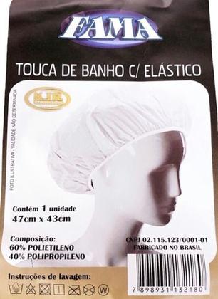 Imagem de Touca De Banho Impermeável Elástico Branca 10 Unidades