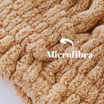 Imagem de Touca de Banho Mágica para Secar Cabelo Microfibra Secagem Rápida