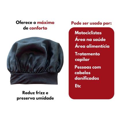 Imagem de Touca de Cetim Antifrizz Cetim Alto Brilho